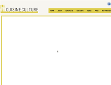 Tablet Screenshot of cuisineculture.tv